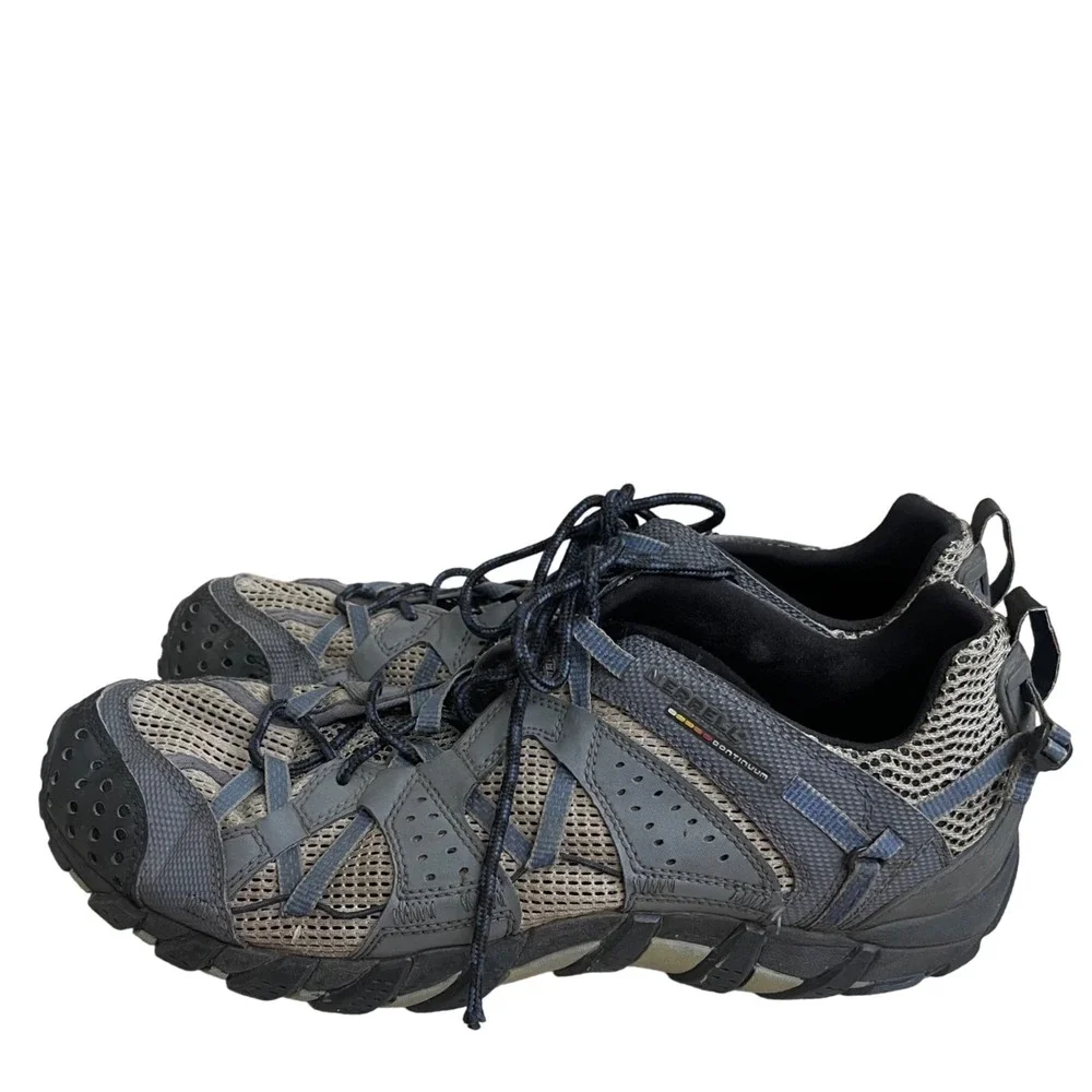 Merrell Waterpro Maipo Mens Hiking Water Shoes Grey Blue Vibram US 12 outdoors
